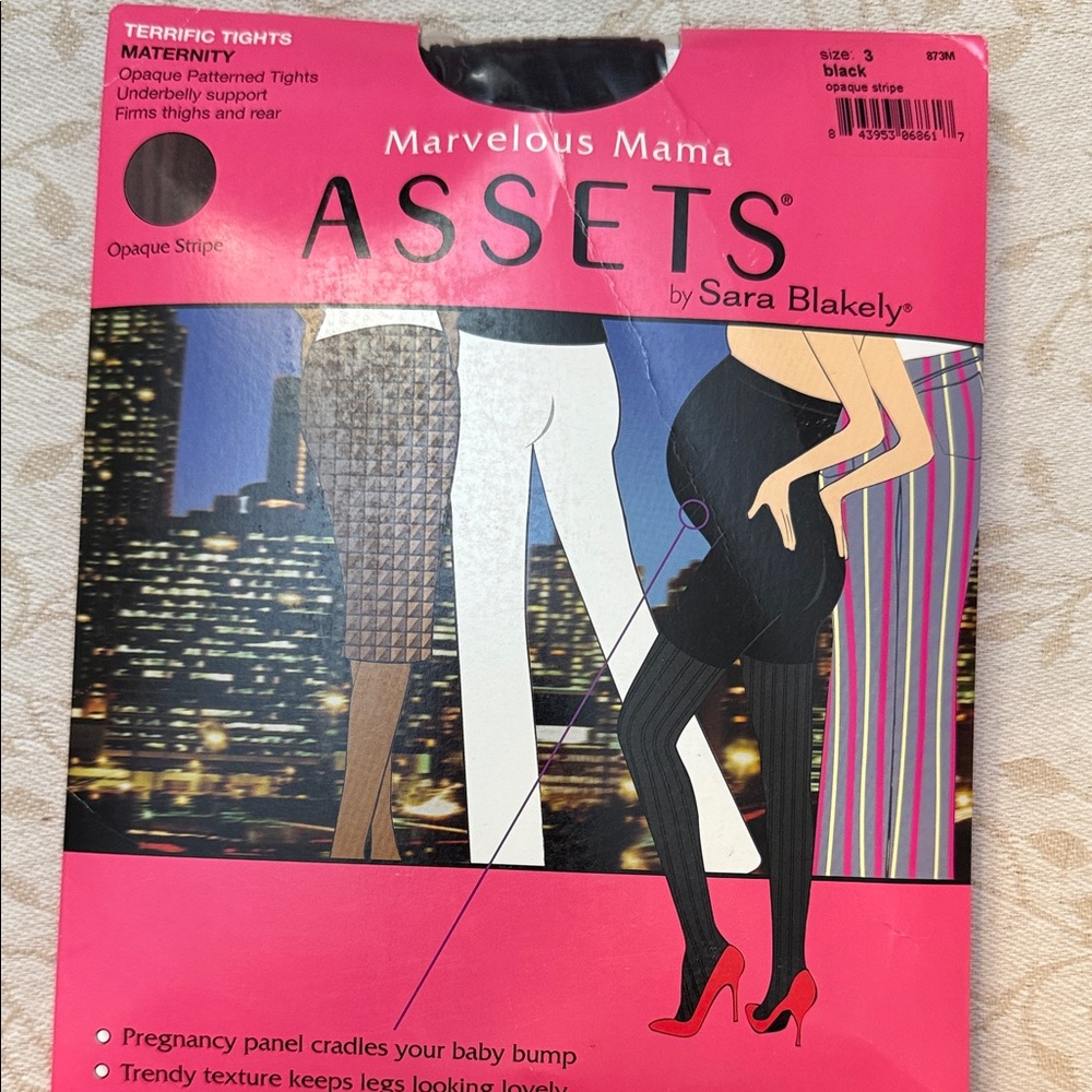 Maternity-ASSETS by Sara Blakely Marvelous Mama Tights in Black